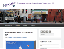 Tablet Screenshot of heydaydc.com